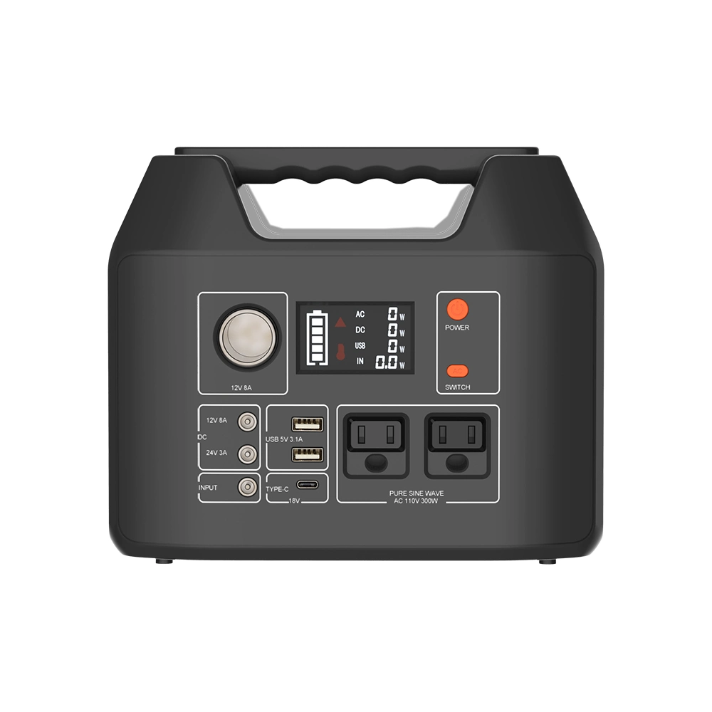 가지고 다닐 수 있는 동력화차를 촬영하는 300W AC/DC/USB/Solar 발전기 전기 시스템 가전 제품 야외 야영